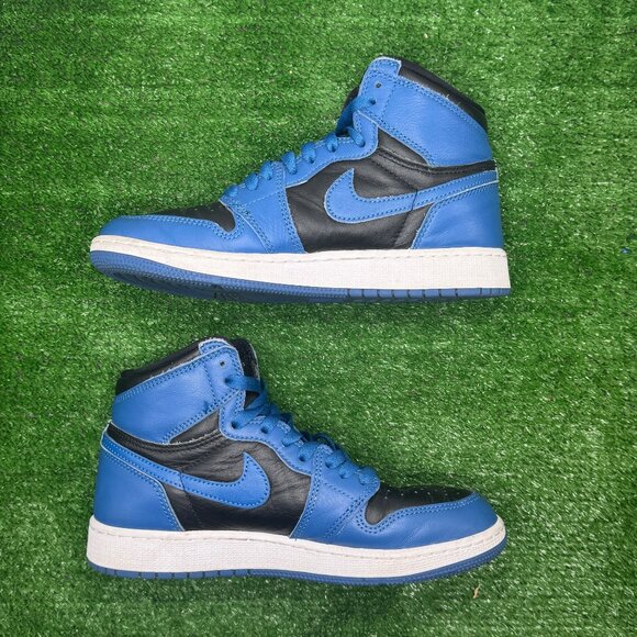 Nike Air Jordan 1 Retro High OG GS Dark Marina Blue Size 5.5Y Women's Size 7 - Picture 7 of 9